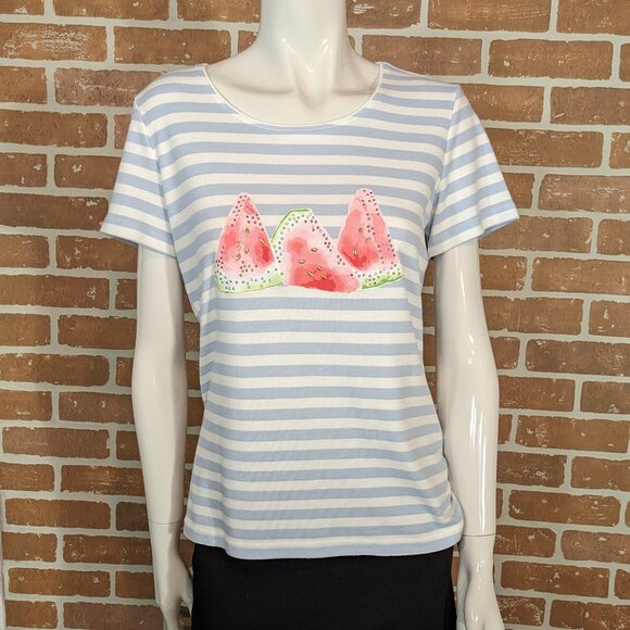 Karen Scott Watermelon Tee - Picture 1 of 3